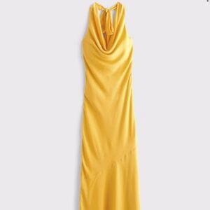 Abercrombie halter cowl neck maxi dress